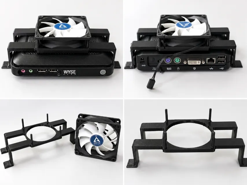92mm Fan Adapter for Wyse Thin Client - Free 3D Print Model - MakerWorld