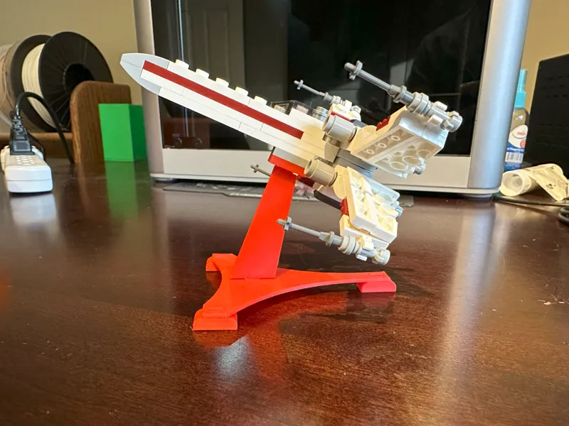 Brick Mini X-Wing Fighter Stand