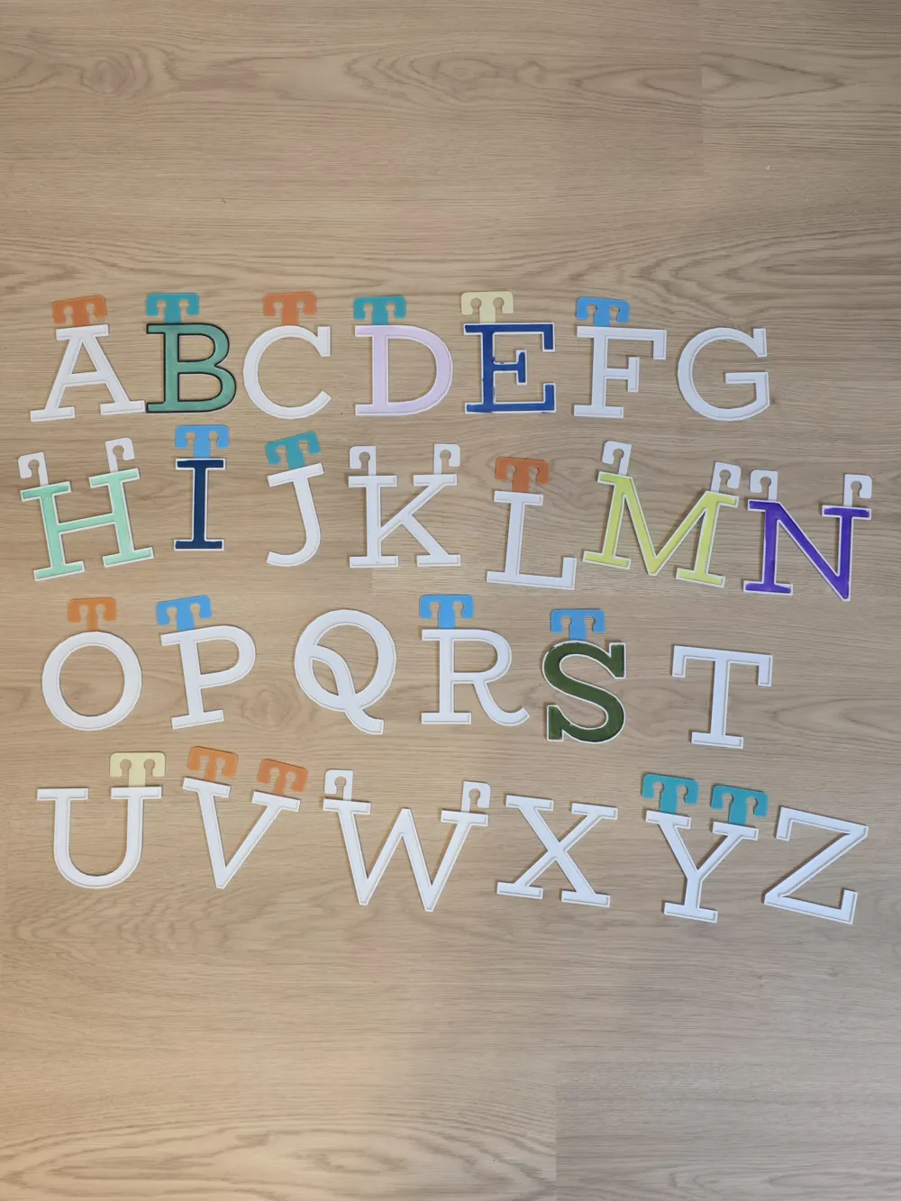 Alphabet Coloring Pack 1 - Free 3D Print Model - MakerWorld