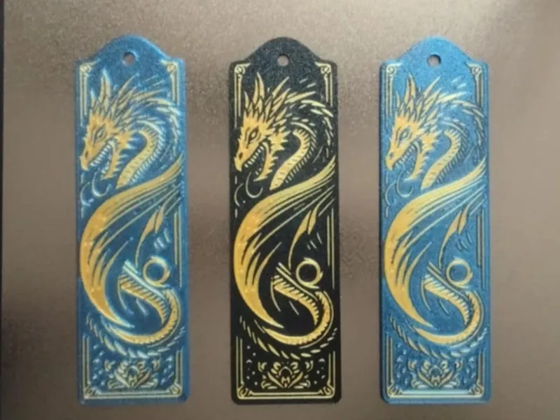bookmark with a picture of a dragon