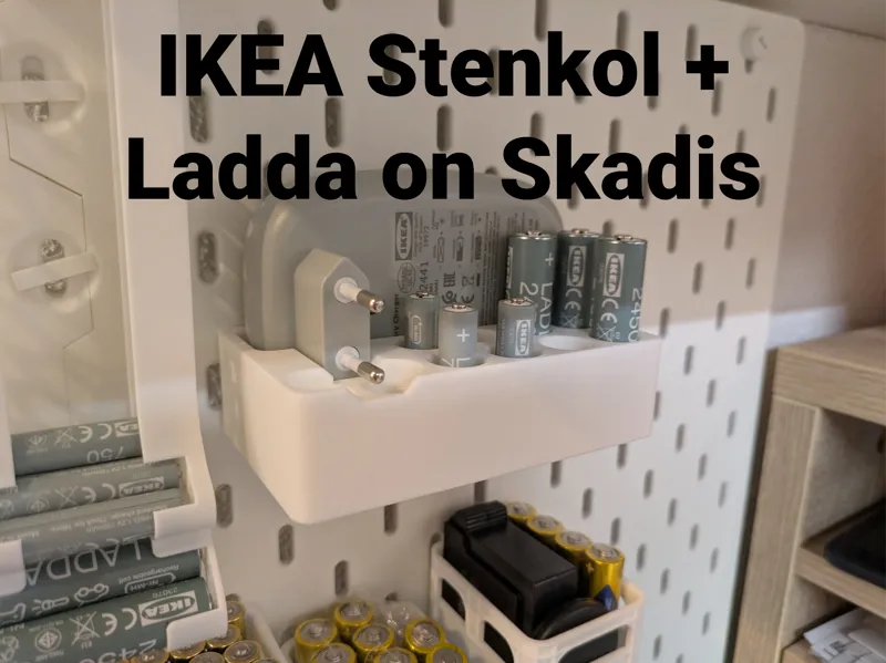 Ikea STENKOL Charger and Batteries on SKADIS