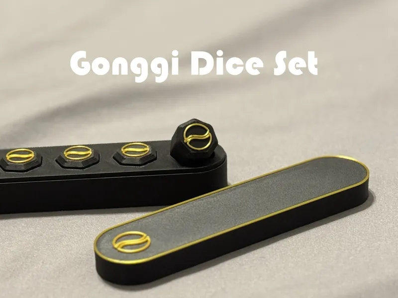 Gonggi Dice Set (Fully 3D Printed!)