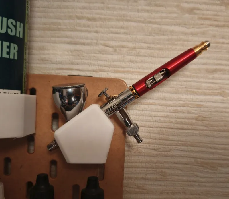 Ikea Skadis Support for airbrush infinity cr plus