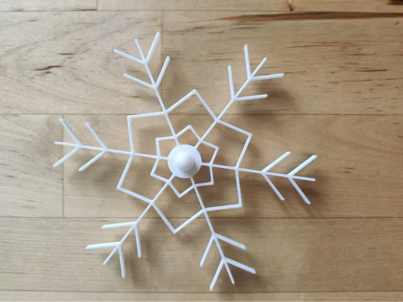雪花冰箱贴（可旋转）