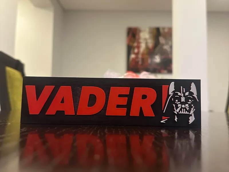 Vader Desk Sign / Logo