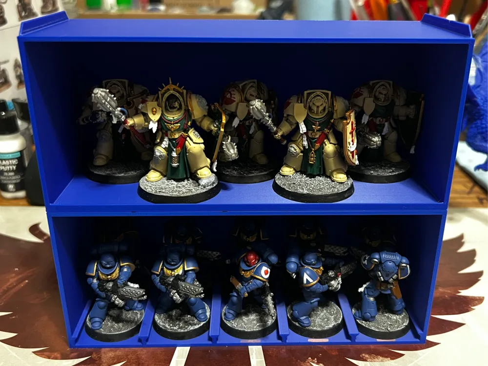 Stackable Tabletop Miniature Storage-Smooth Bottom - Free 3D Print ...