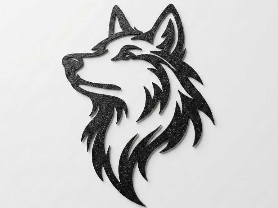 Majestic Wolf Silhouette Wall Art