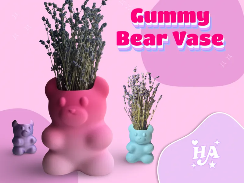 Gummy Bear Vase or Plant Pot