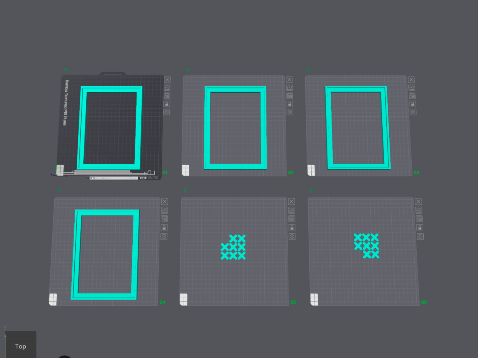 143x200 Quad Frame Set with Connectors