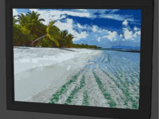 Lithophane Meer / Ozean mit Rahmen