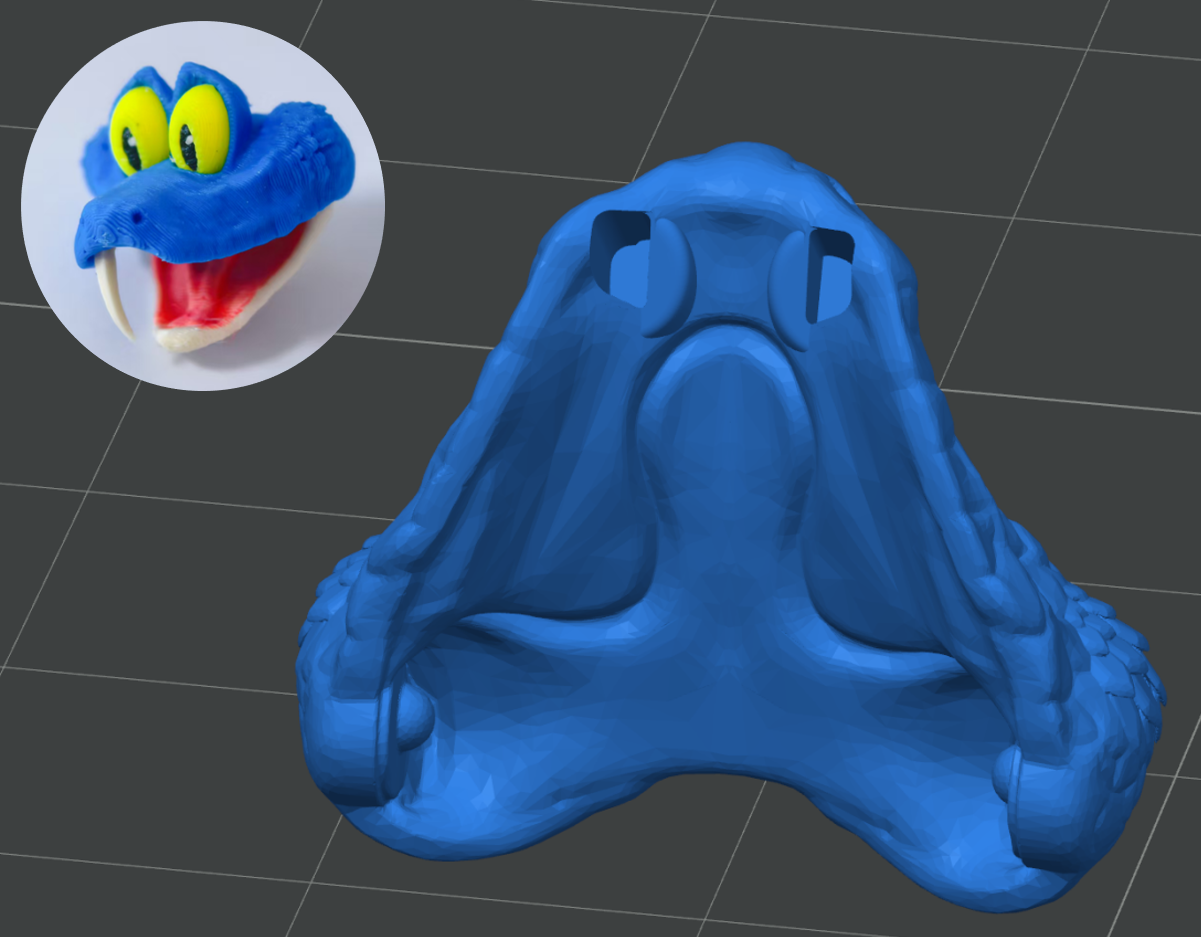 Miniatura 6 do modelo 3D 新款小蛇