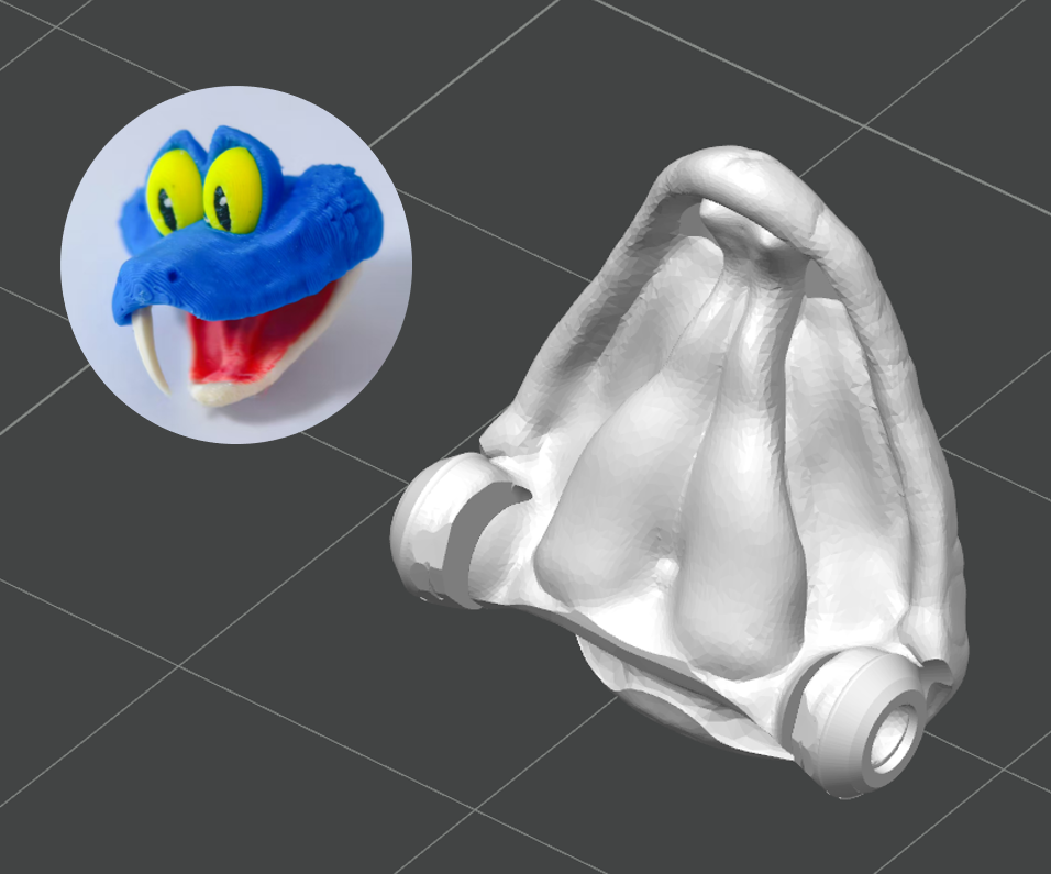 Miniatura 4 do modelo 3D 新款小蛇