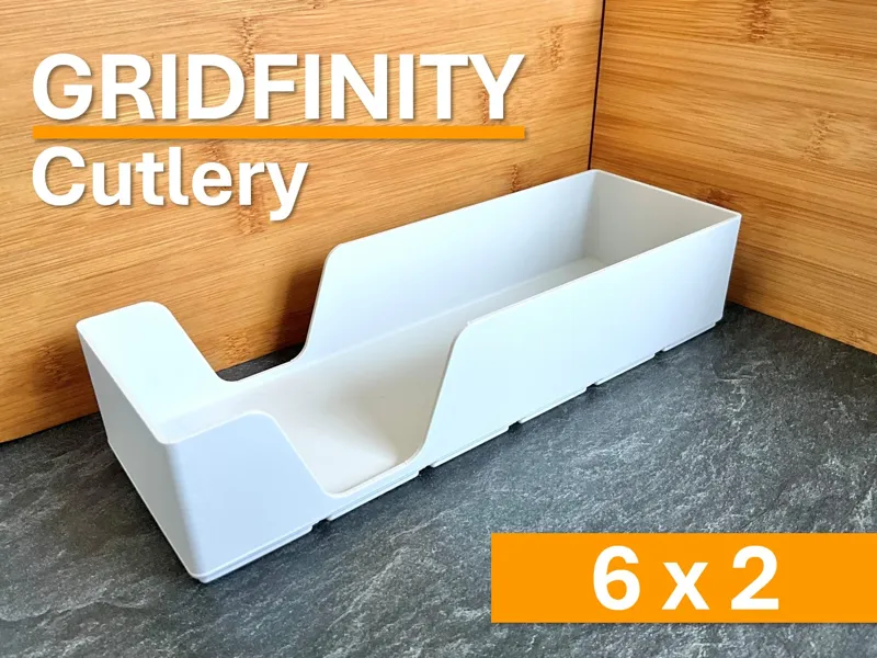 6x2 Gridfinity Besteck Organizer