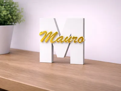 Letter with Name Engraved