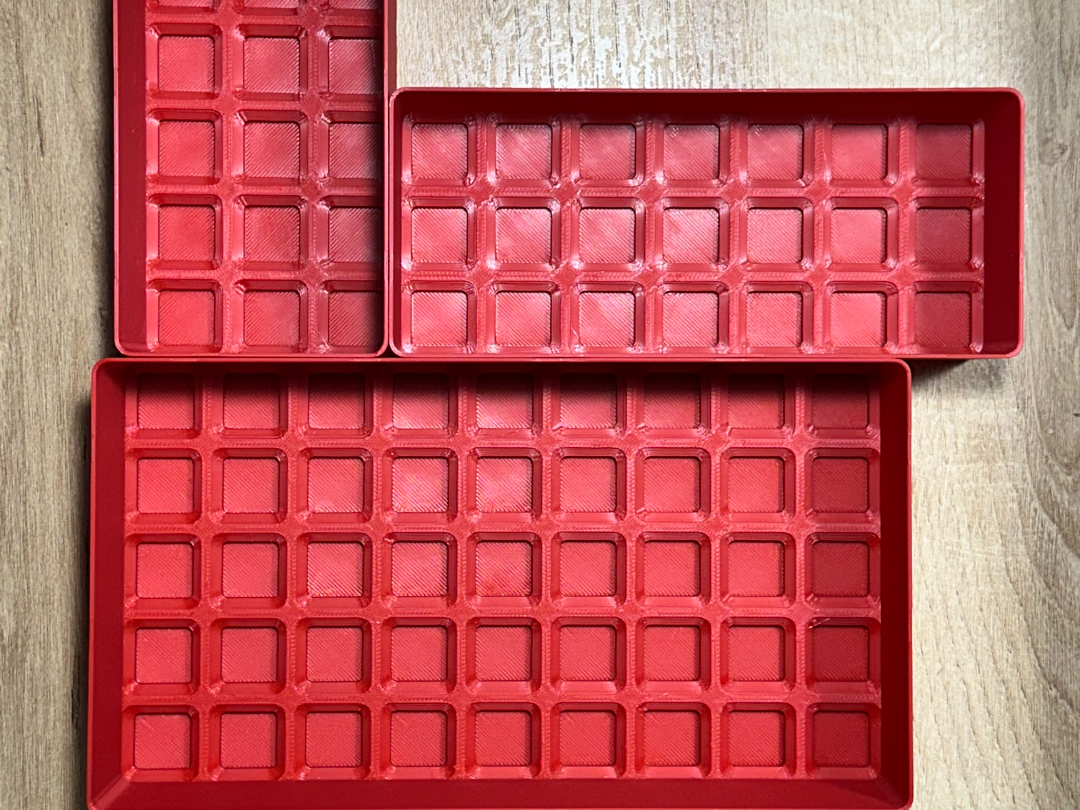 Half-Pitch Gridfinity Bins - All Sizes (1/2x1/2)