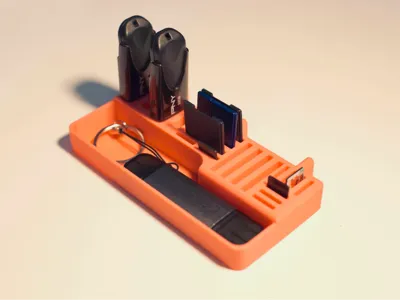 IKEA Skadis USB and SD holder