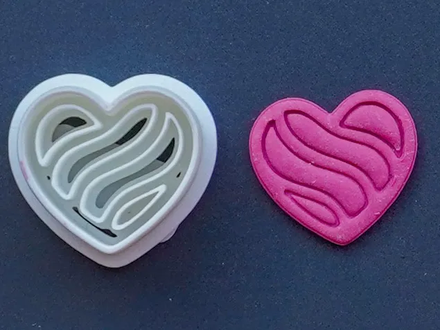 Heart Polymer Clay Cutter Earrings Necklace