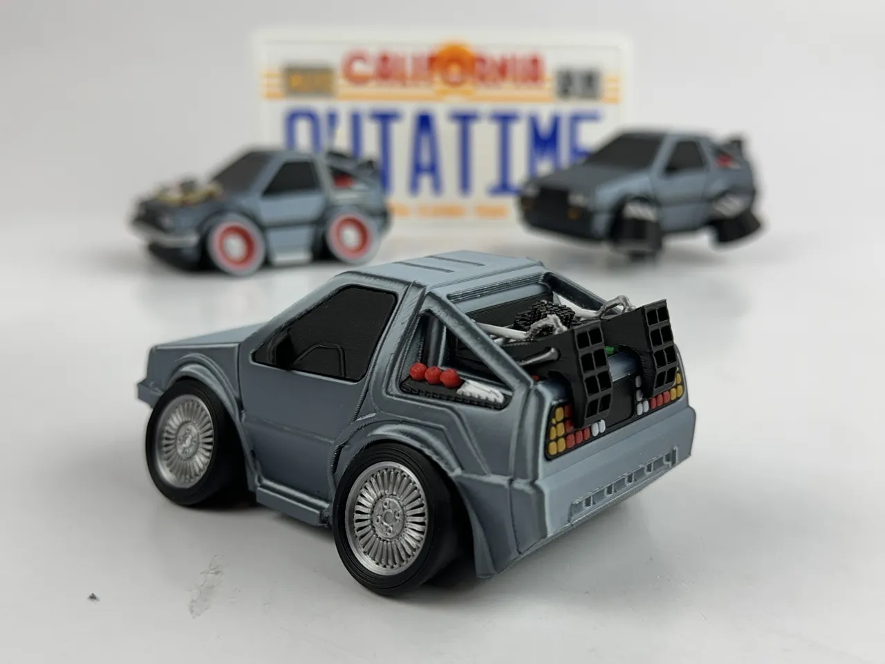Tooned Back to the Future DeLorean view 2