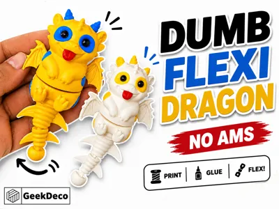 Dumb Flexi Dragon – Cute Articulated (No AMS)