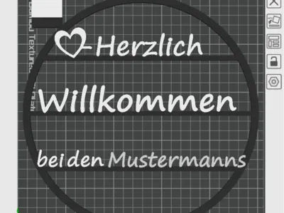 Welcome Sign with Family Name