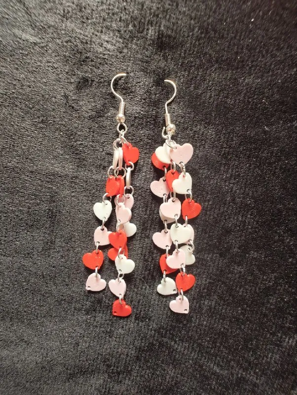 DIY Heart Dangle Earrings view 3