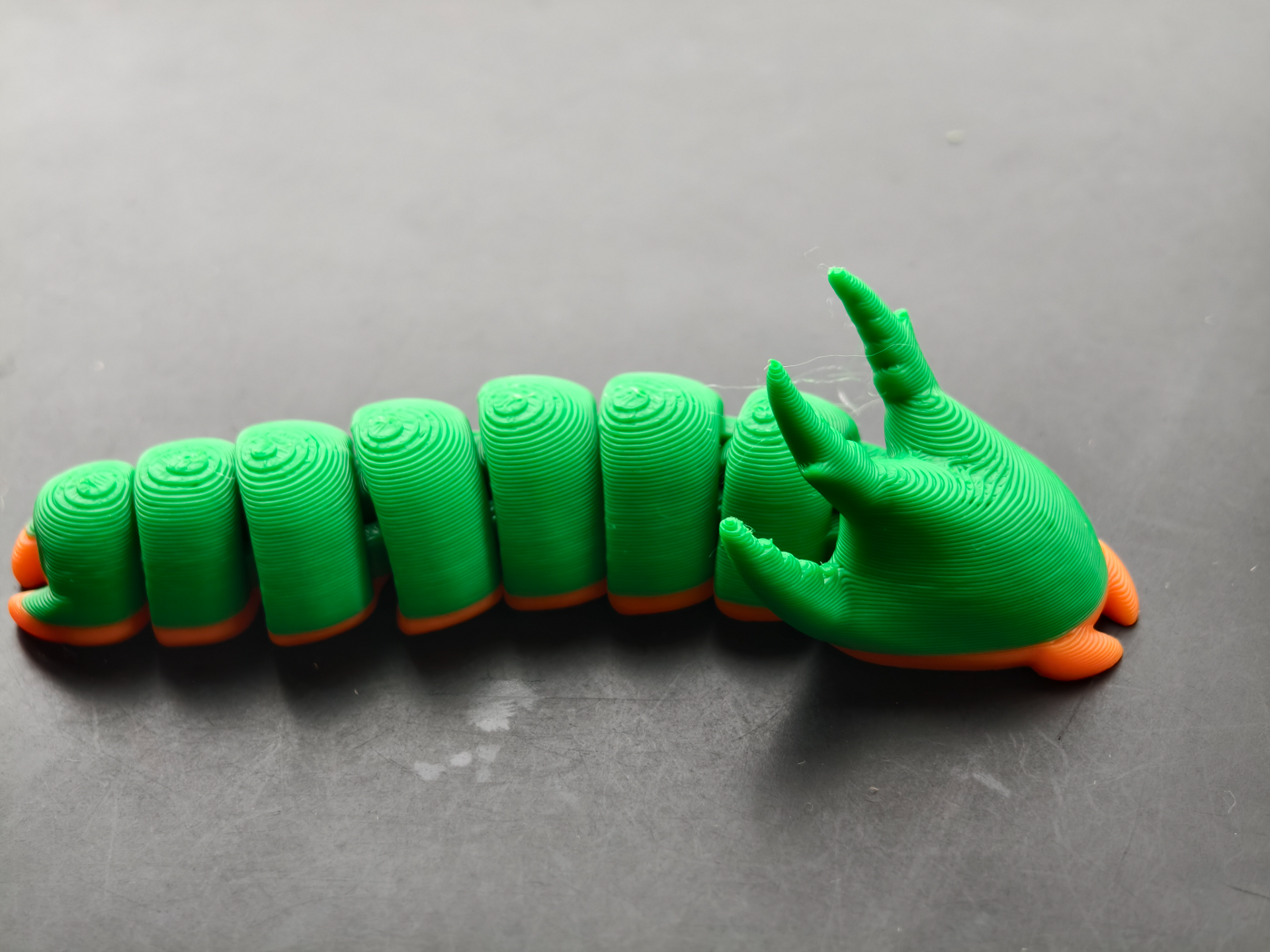 Miniatura 1 do modelo 3D 小青龙毛毛虫，白带螯蛱蝶幼虫，无需支撑