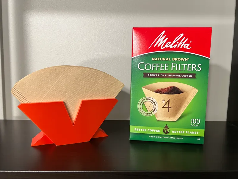 Coffee Filter Holder Size 4 (Up to 100 Filters)