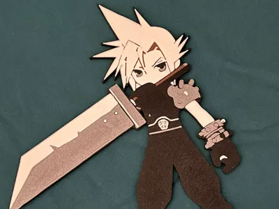 Cloud Final Fantasy Wall