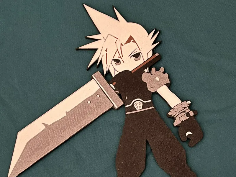 Cloud Final Fantasy Wall