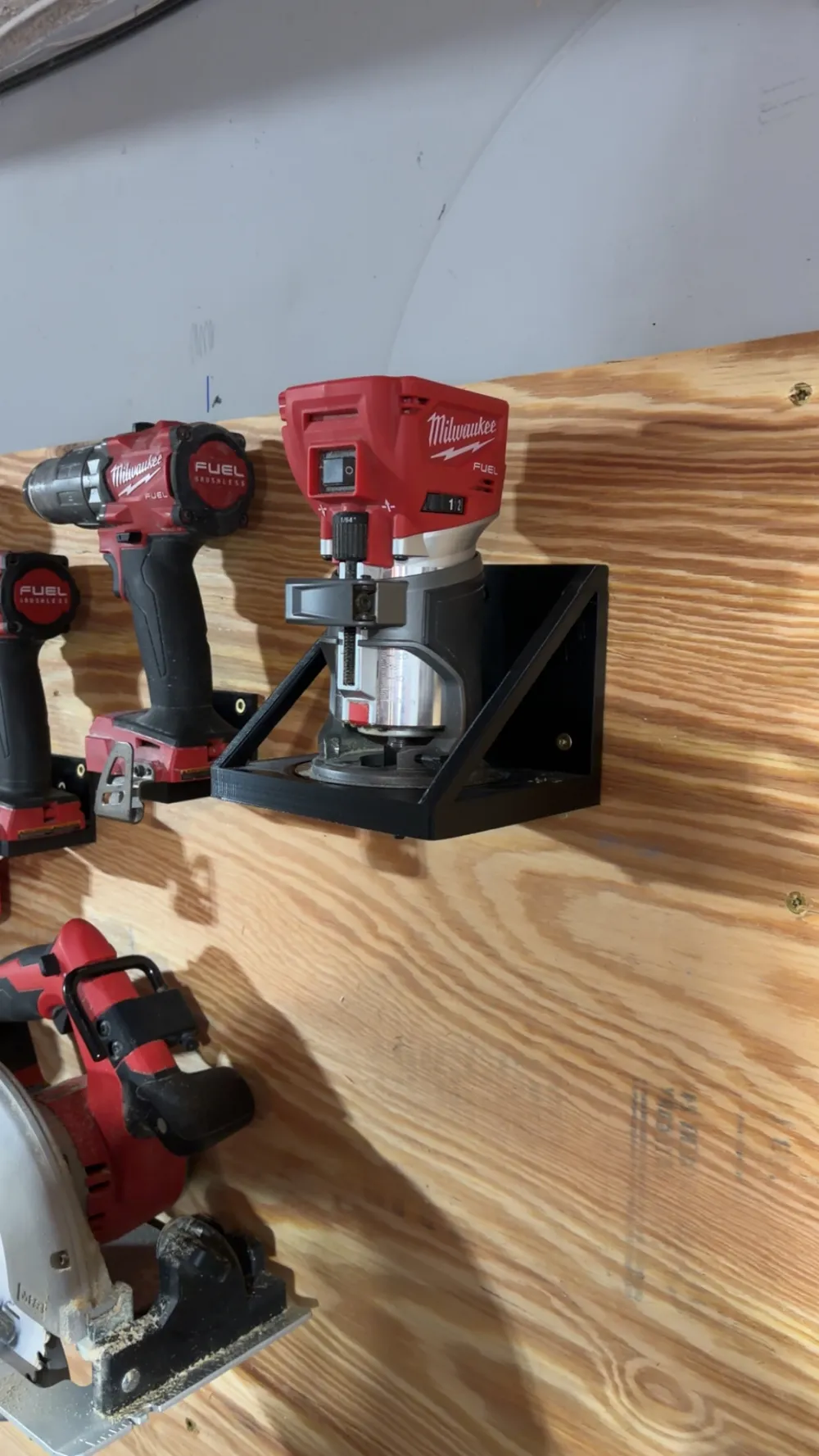Milwaukee M18 Router Wall Mount - Free 3D Print Model - MakerWorld