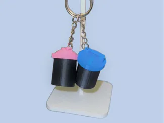 Mini Protein Shaker Keyring (V2)
