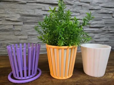 Modern Striped Planter No AMS