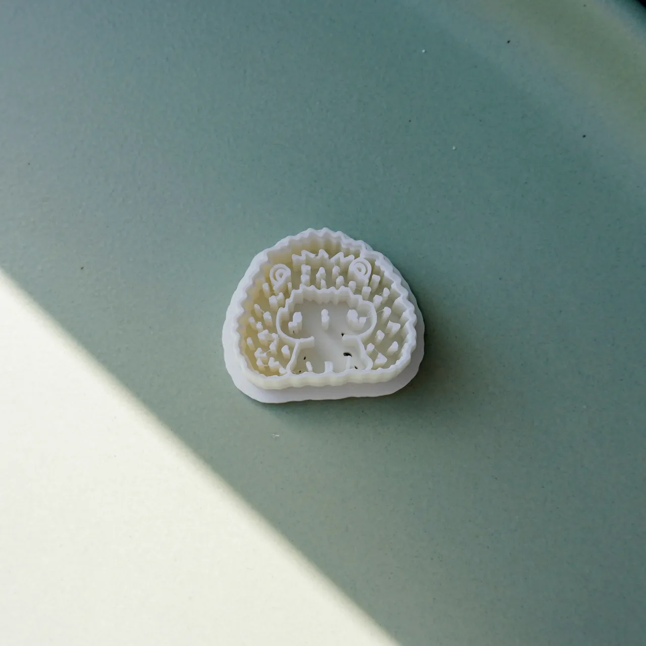 Hedgehog Polymer Clay Cutter Earrings Necklaces view 2