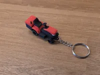 Keychain with grass catcher