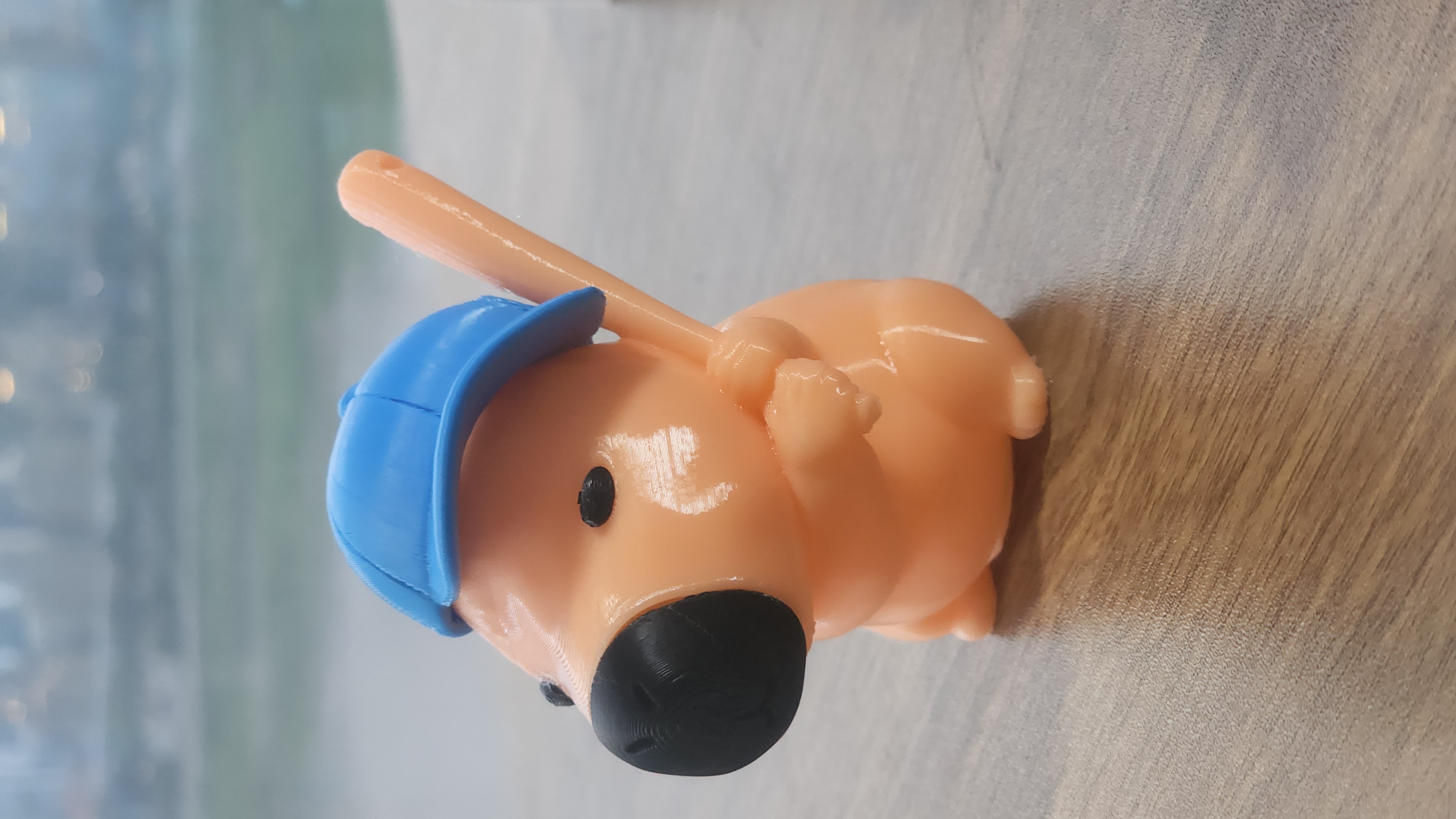 Miniatura 1 do modelo 3D Capybara 卡皮巴拉棒球 (无 AMS))