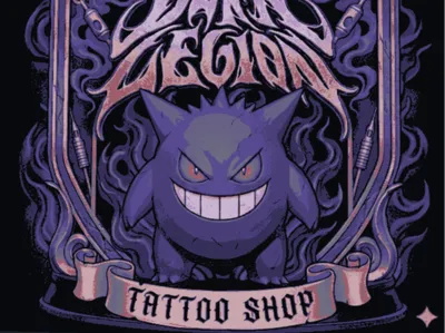 Dark Legion Tattoo Shop Gengar