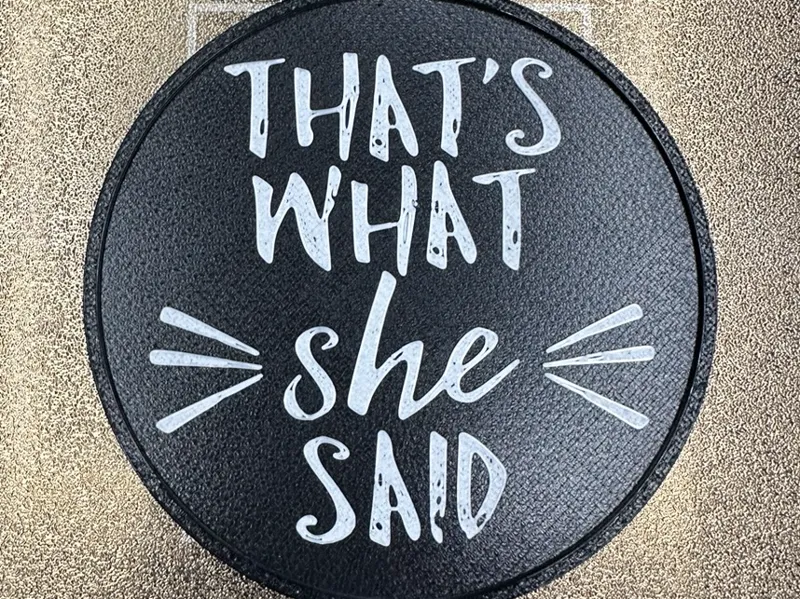 That's What SHE Said Coaster