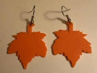 Hoja de arce en Otoño