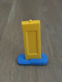 Magazine pin for removable, glue-free magazine fit