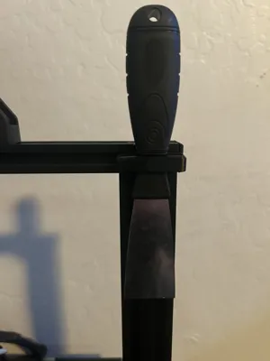 print bed scraper holder for linear rail