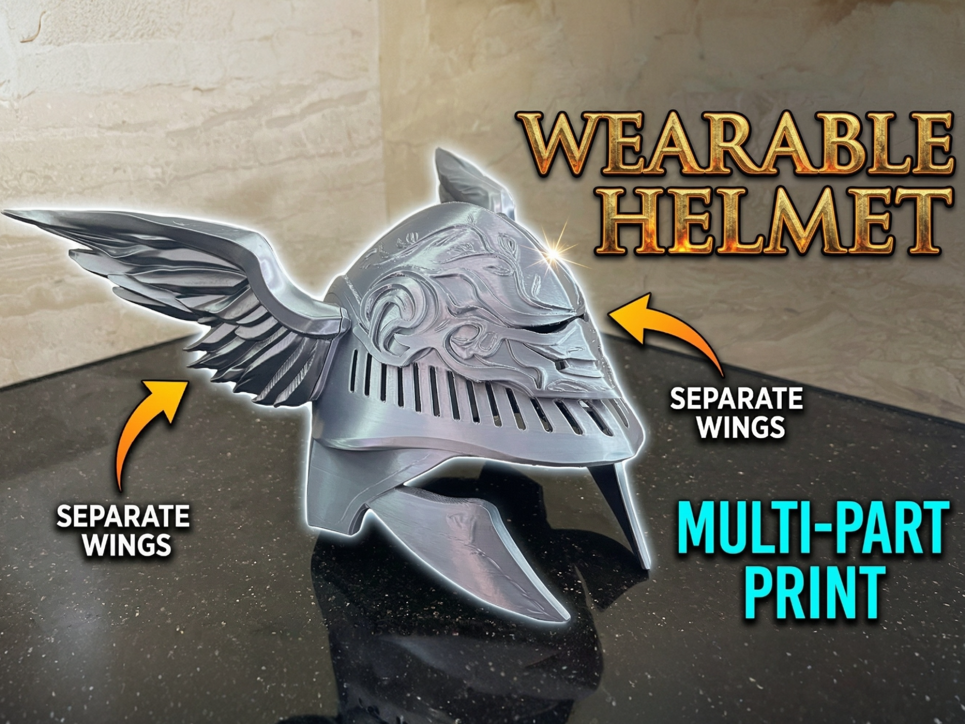 The Winged Guard – Wearable Helmet