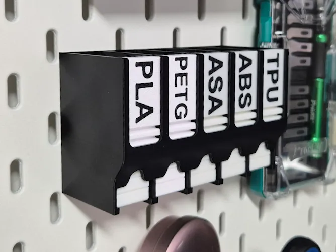 IKEA Skadis Filament Label Clips Dispenser