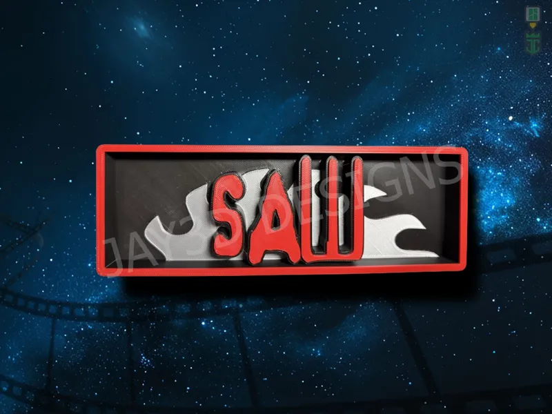 Saw Cinema Film Room Sign Box