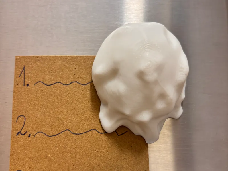 Snowball fridge magnet