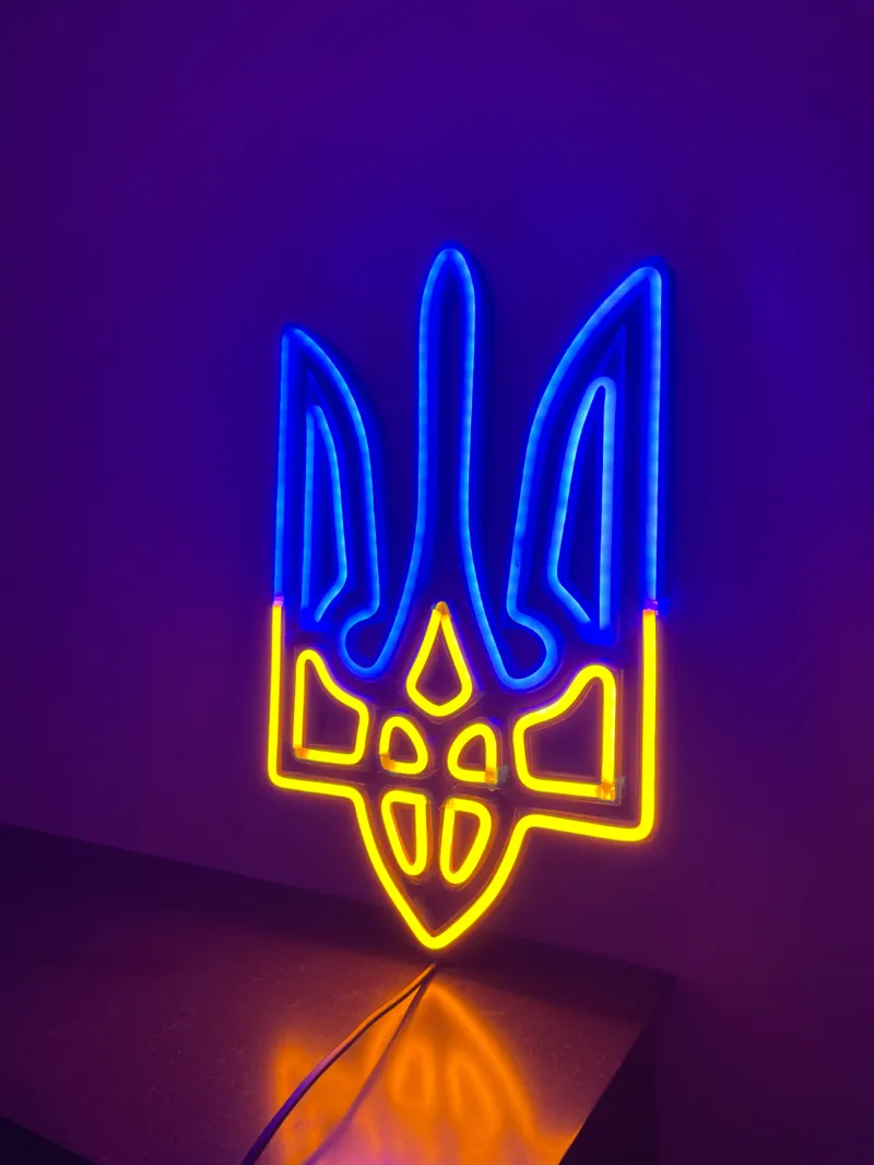 Ukraine Trident Neon LED Sign