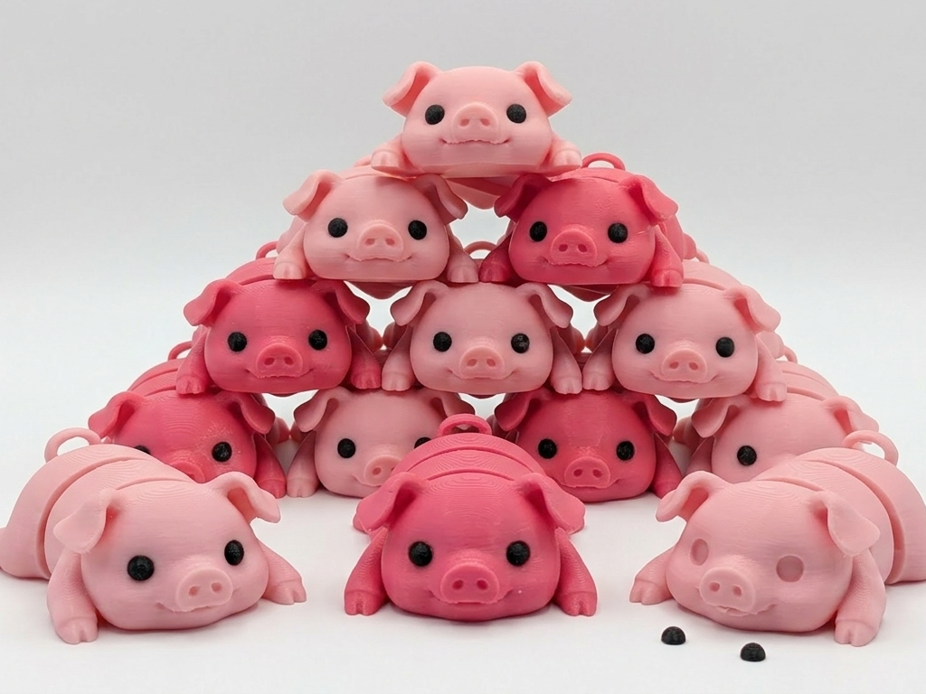 Flexi Pig & Keychain - Articulated - No AMS