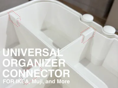 IKEA RÅSKOG & Muji Organizer Connector Clip
