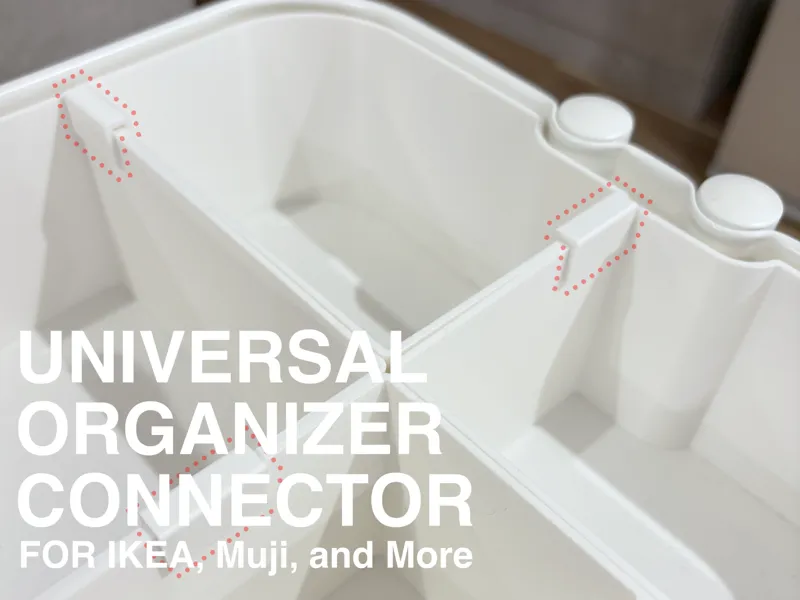 IKEA RÅSKOG & Muji Organizer Connector Clip
