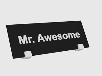 Name Plate Stand