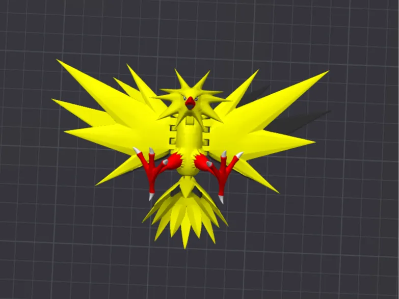 0145 Zapdos - flexible - articulado - pokemon